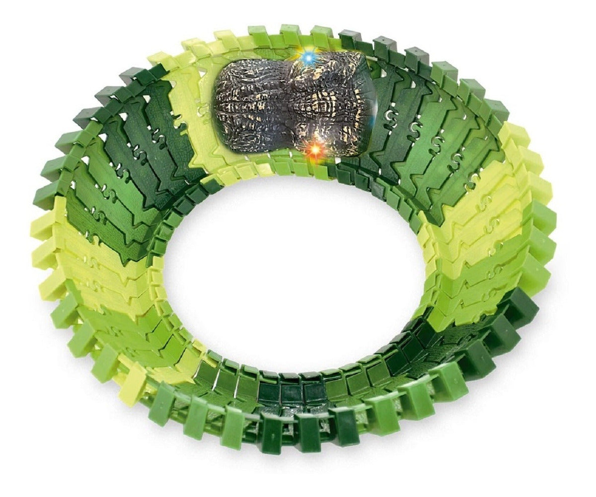 Pista Dinossauro De Carrinho Track Maluca 46 Peças - Dm Toys Pista Dinossauro De Carrinho Track Maluca 46 Peças - Dm Toys